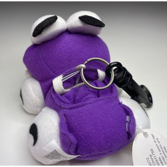 Vintage 1998 Putt Putt Plush Keychain Mini 4” Purple Car Humongous BD&A With Tag - Picture 4 of 12